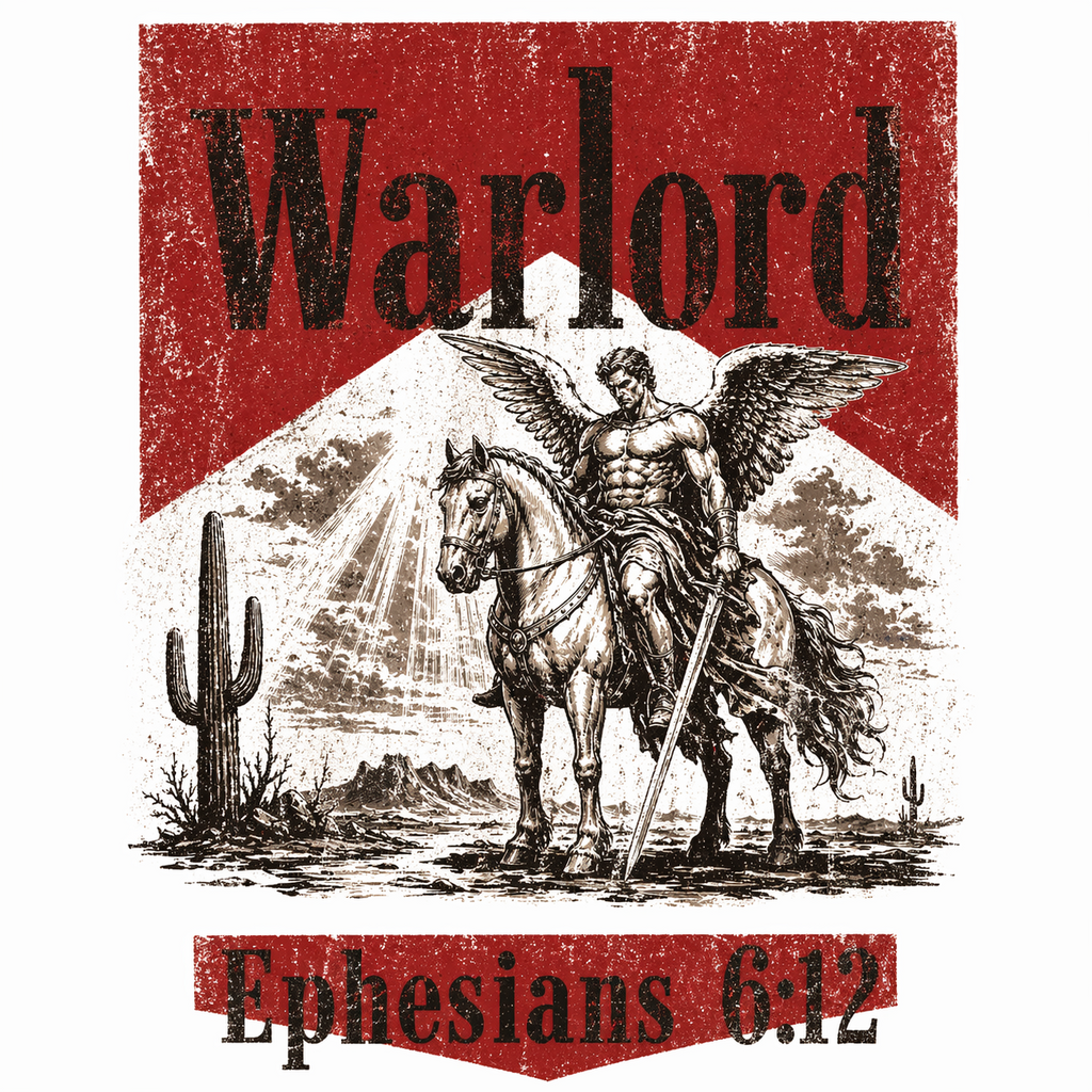Warlord – Ephesians 6:12 Vintage Faith Tee