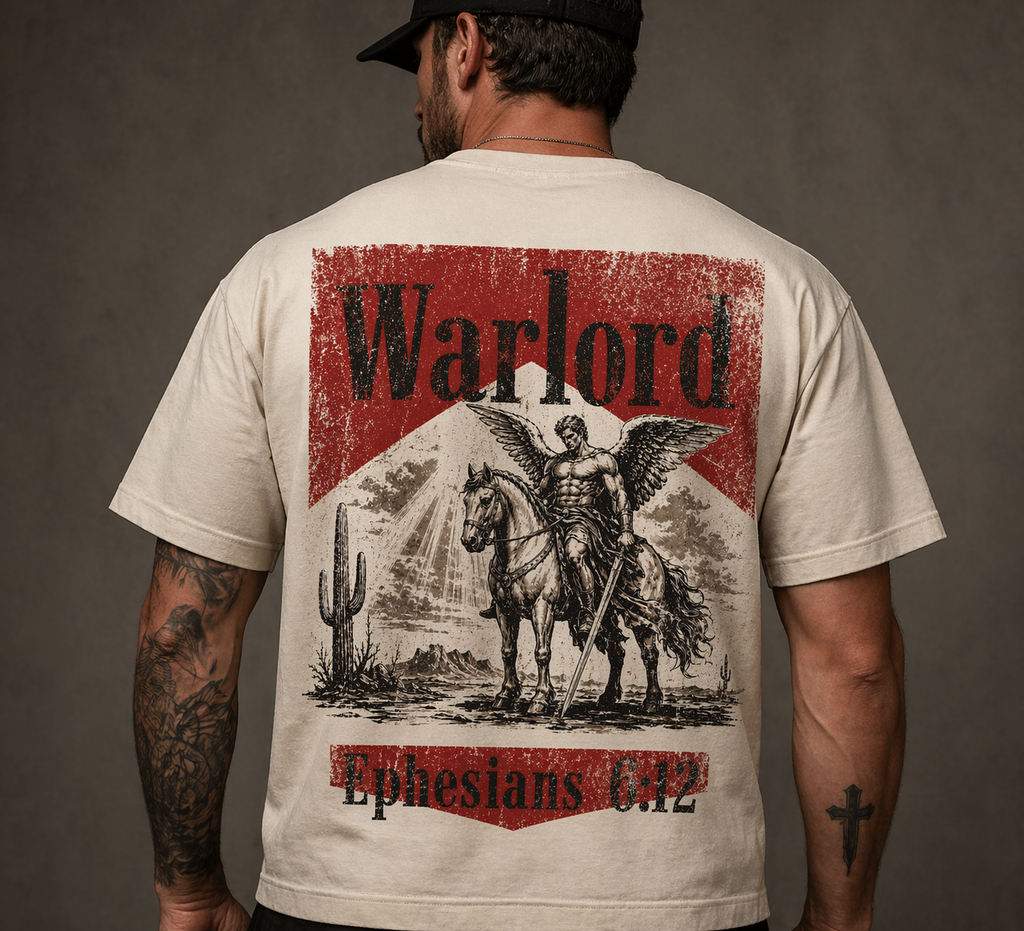Warlord – Ephesians 6:12 Vintage Faith Tee